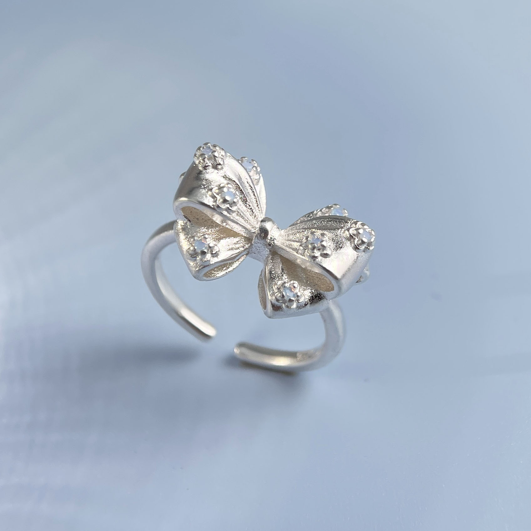 Tie Clip Silver - Cincin Perak Murni 925 untuk Wanita