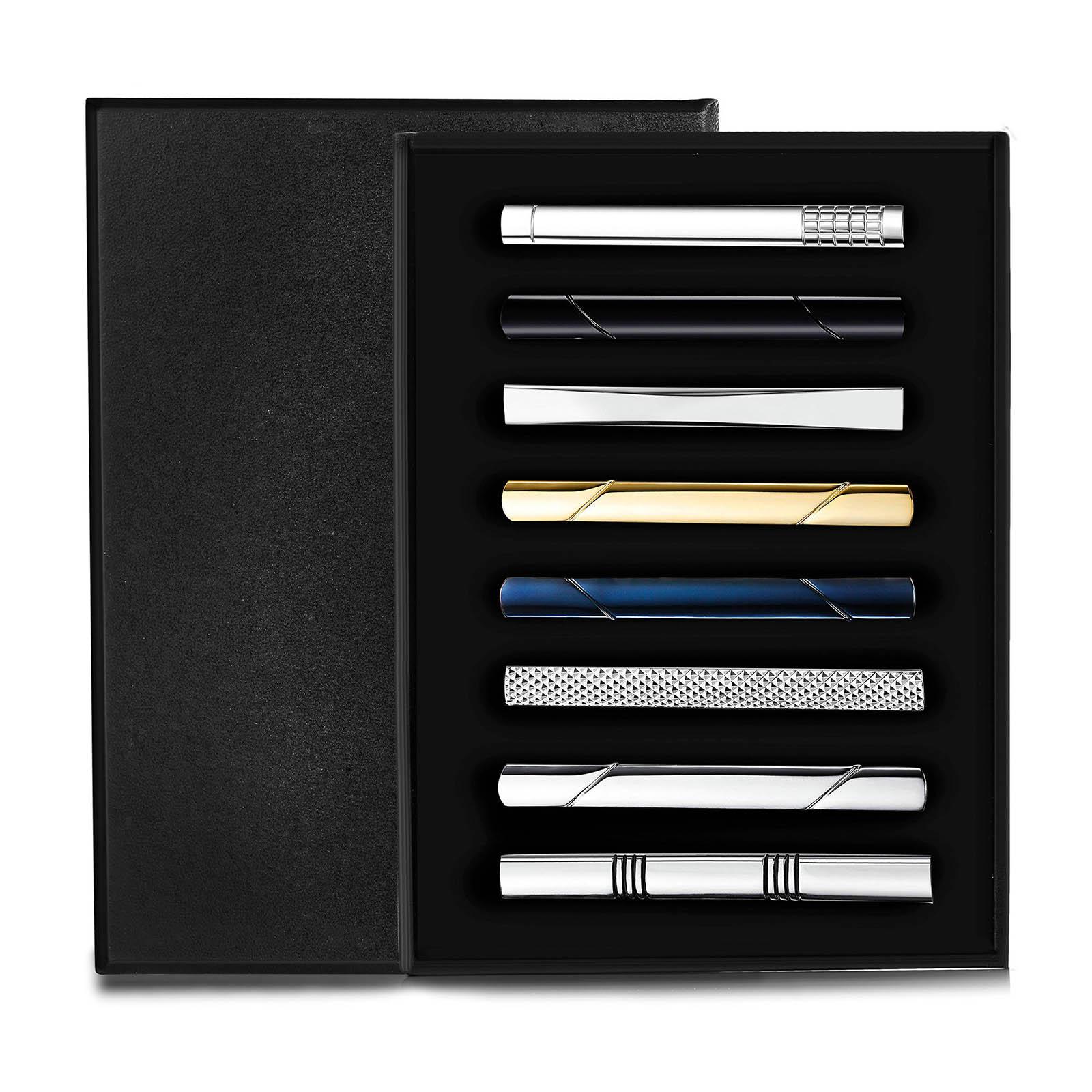 8x Penjepit Dasi Sederhana Uni - Tie Bar Set Gift ulasan dan harga