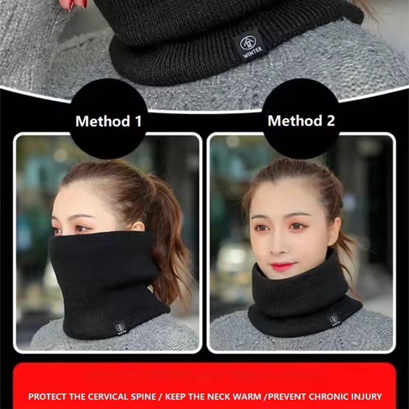 Syal Rajut Hangat Musim Dingin - Muffler Men Wool ulasan dan harga