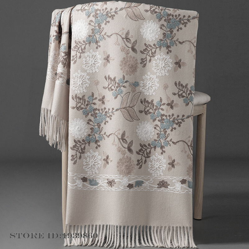 Syal Pashmina Kasmir Wanita, S - Woven Scarf Blanket ulasan dan harga