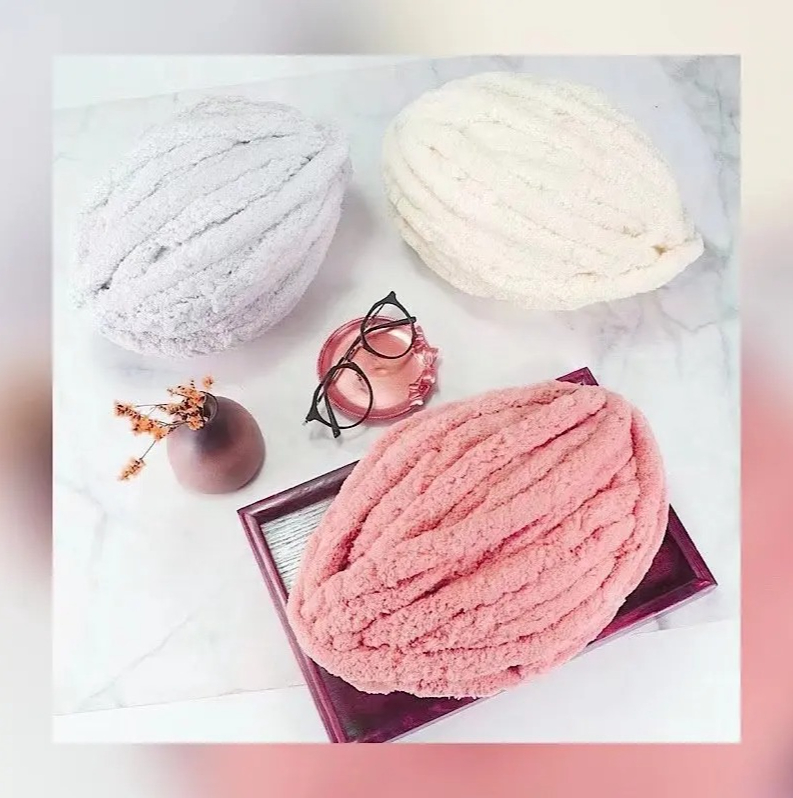 Benang Rajut Tebal Beludru DIY - Woven Scarf Blanket ulasan dan harga
