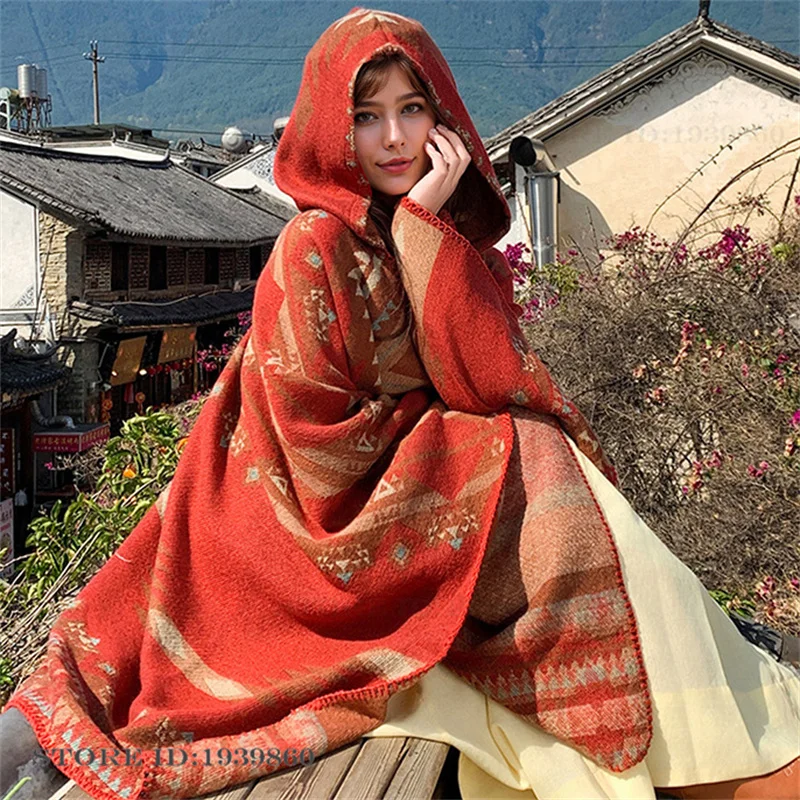 Selendang Hangat Berkerudung,  - Woven Scarf Blanket ulasan dan harga