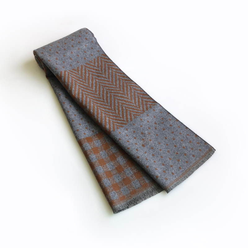 Fashion kasual desain syal ker - Muffler Men Wool ulasan dan harga